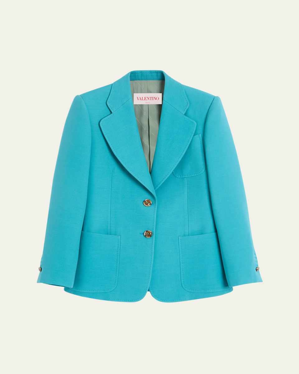 Patch Pocket Wool Blazer